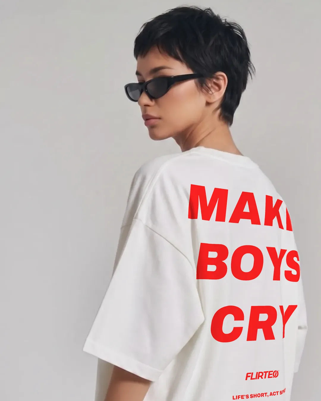 Camiseta STREETWEAR MAKE BOYS CRY en flirteo