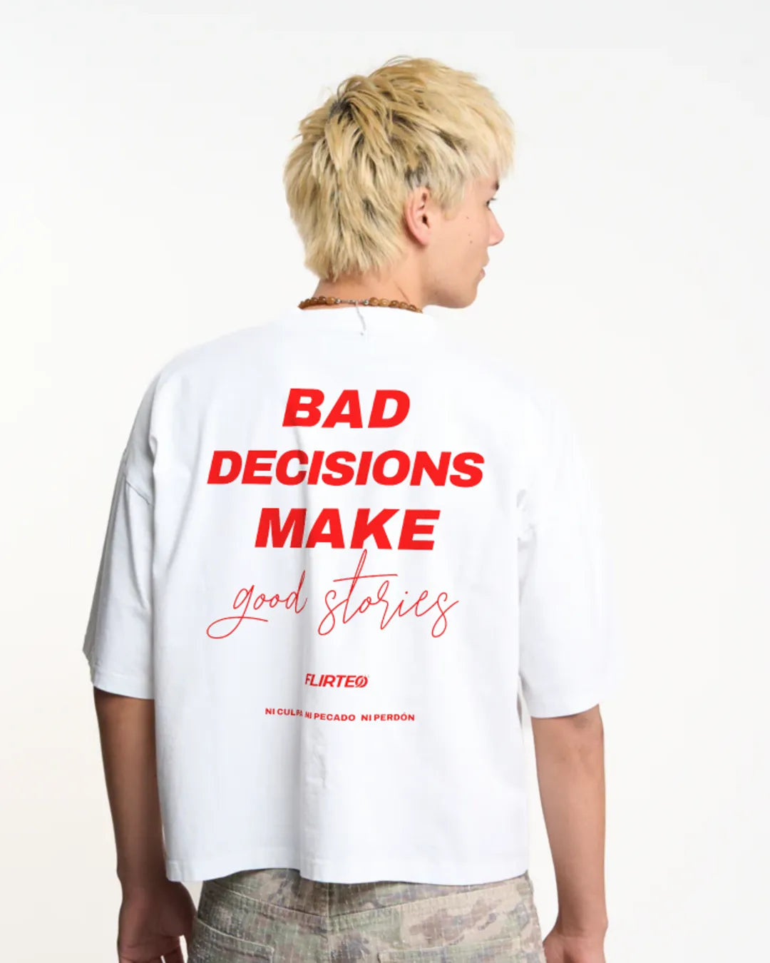 Camiseta Bad Decision make good stories de FLIRTEO