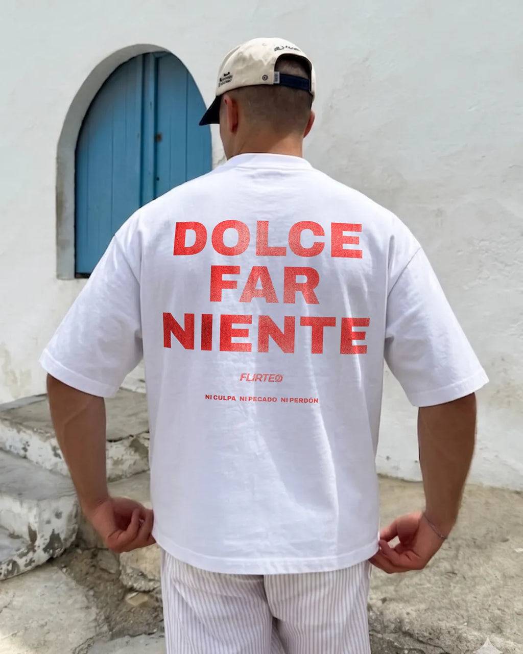 Camiseta oversize 240 gramos de FLIRTEO  llamada DOLCE FAR NIENTE
