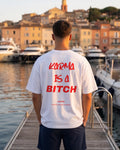 Camiseta oversize KARMAR IS A BITCH de FLIRTEO