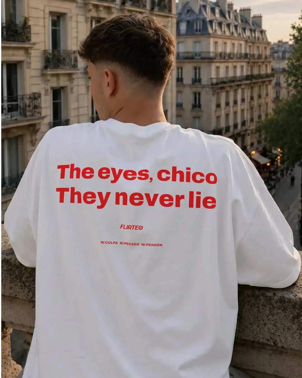 Oversize 240 gr - THE EYES CHICO, THEY NEVER LIE - FLIRTEO