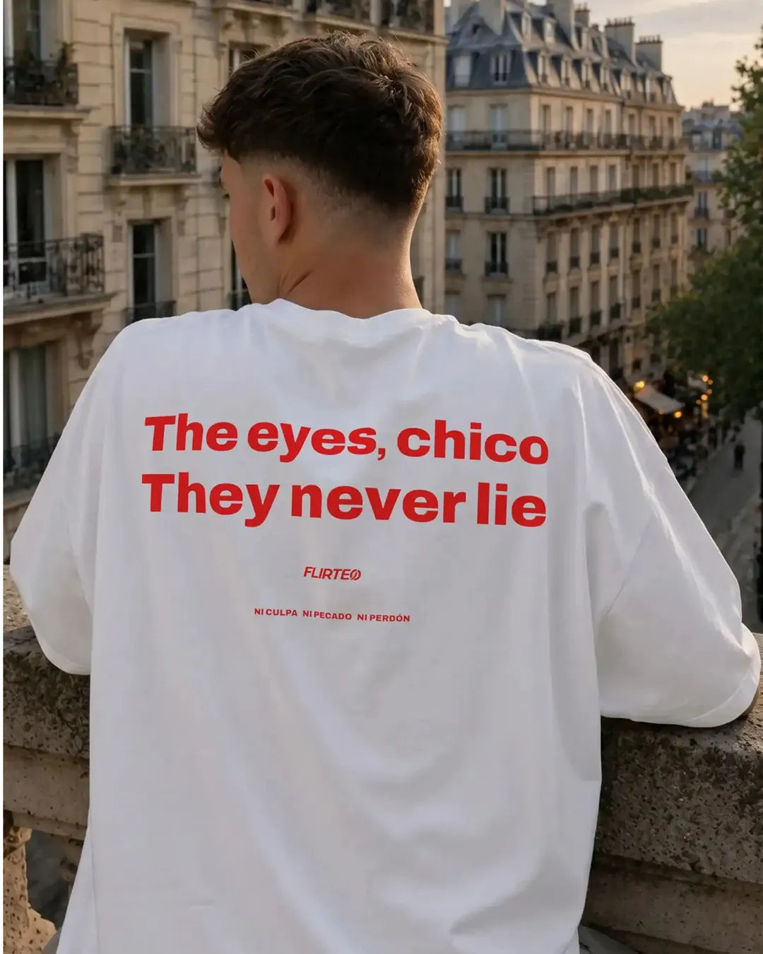 Oversize 240 gr - THE EYES CHICO, THEY NEVER LIE - FLIRTEO