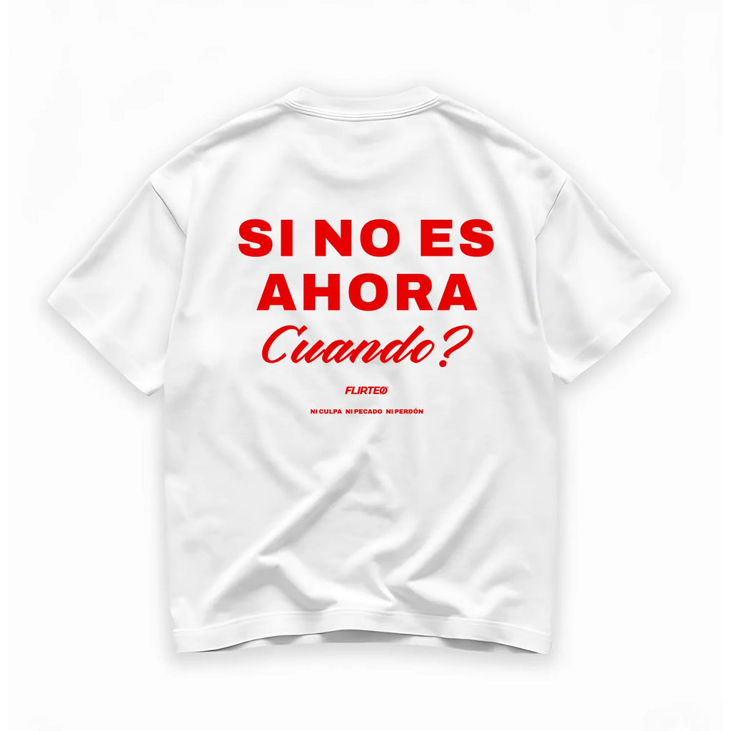 Oversize 240 gr - Cállate y Bésame - FLIRTEO - blanca