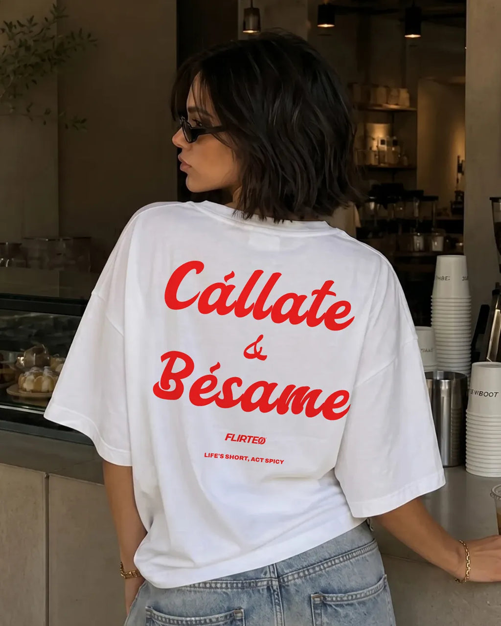 Oversize Callate y Besame de flirteo