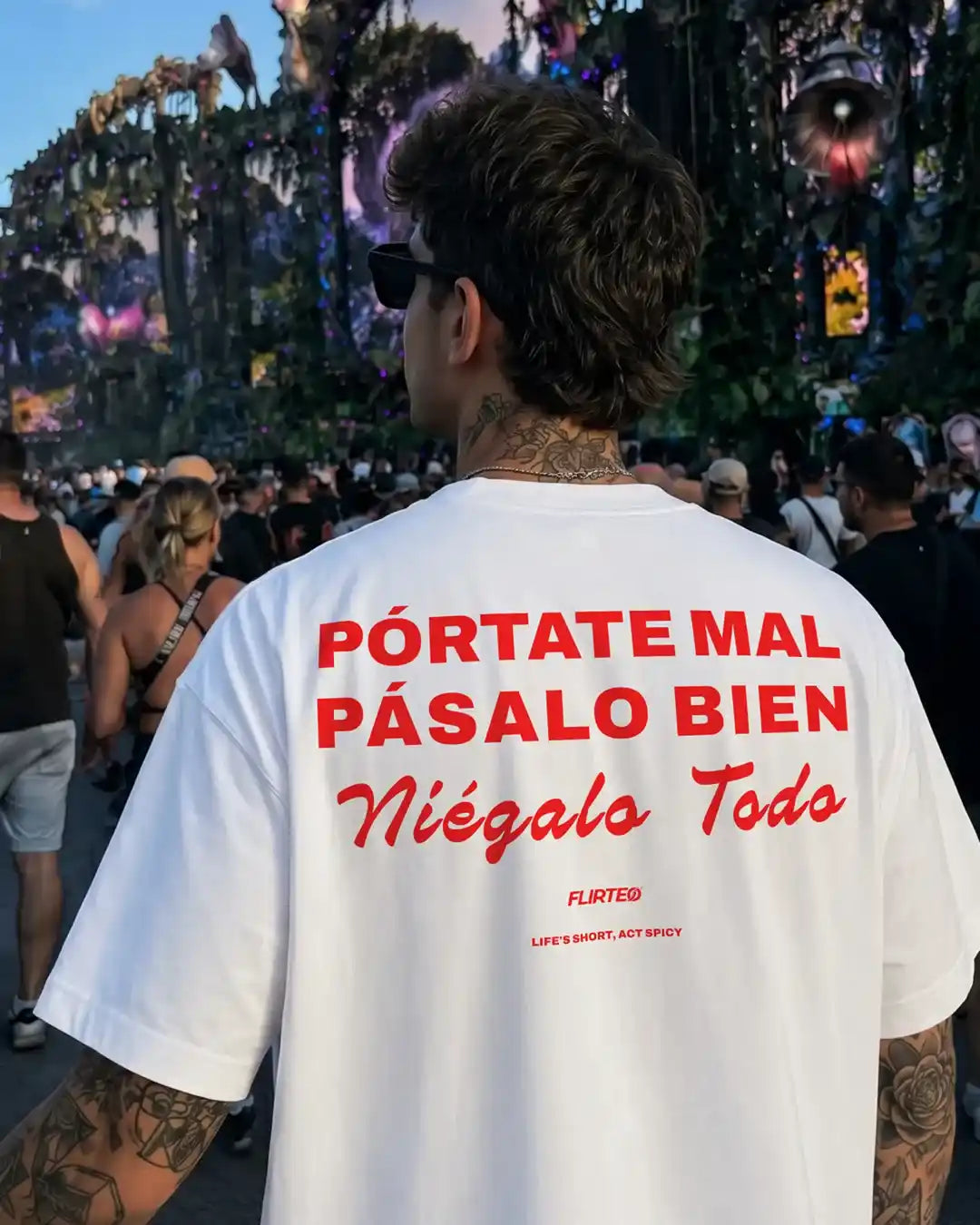 camiseta streetwear Oversize Niegalo Todo de flirteo