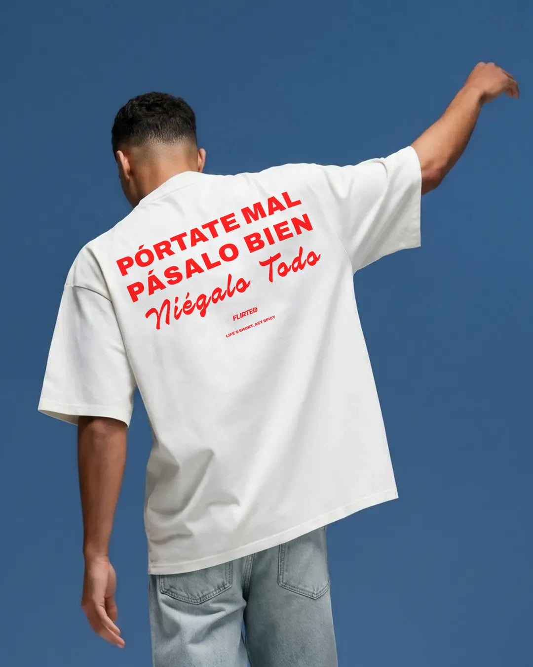 camiseta streetwear Oversize Niegalo Todo de flirteo